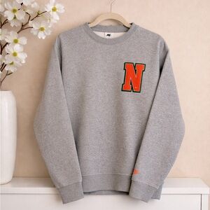 Nike Swoosh High Fleece Grey/Orange Crew